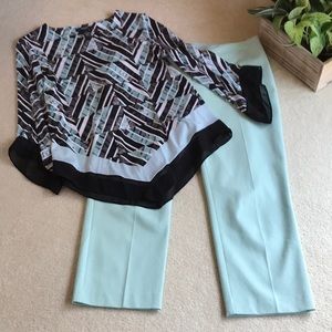 Alfani Pants Women’s 6 Ankle Cropped Mint Green